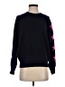 Aqua 100% Cashmere Stars Black Cashmere Pullover Sweater Size S - photo 1