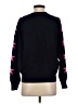 Aqua 100% Cashmere Stars Black Cashmere Pullover Sweater Size S - photo 2