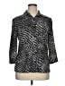 Studio 1940 Animal Print Black Ivory 3/4 Sleeve Blouse Size XL - photo 1