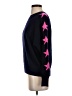 Aqua 100% Cashmere Stars Black Cashmere Pullover Sweater Size S - photo 5