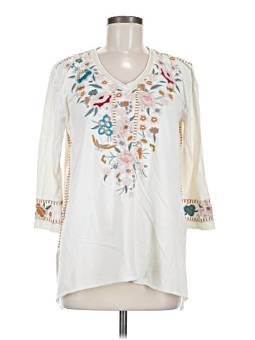 Johnny Was 3/4 Sleeve Blouse (view 1)