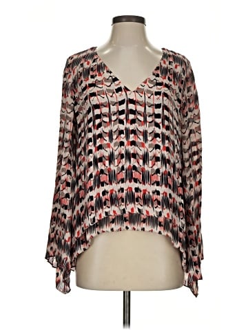 Parker Long Sleeve Silk Top (view 1)
