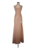 City Studio 100% Polyester Metallic Tan Cocktail Dress Size 3 - photo 1