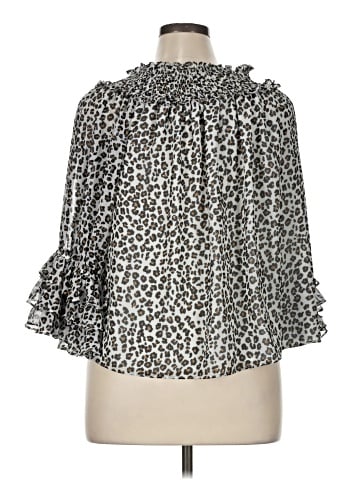 CeCe 3/4 Sleeve Blouse (view 2)