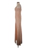 City Studio 100% Polyester Metallic Tan Cocktail Dress Size 3 - photo 5