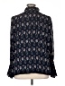 Tory Burch Paisley Blue Long Sleeve Blouse Size 14 - photo 2