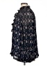 Tory Burch Paisley Blue Long Sleeve Blouse Size 14 - photo 5
