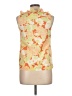 Talbots 100% Cotton Orange Sleeveless Blouse Size 10 Petite - photo 2
