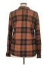 New York Laundry Plaid Brown Long Sleeve Blouse Size XL - photo 2