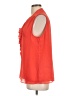 Tommy Hilfiger 100% Polyester Orange Sleeveless Blouse Size L - photo 5