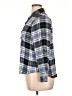 Caslon 100% Rayon Plaid Blue 3/4 Sleeve Button-Down Shirt Size XL - photo 5