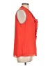 Tommy Hilfiger 100% Polyester Orange Sleeveless Blouse Size L - photo 4