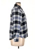 Caslon 100% Rayon Plaid Blue 3/4 Sleeve Button-Down Shirt Size XL - photo 4