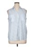Apt. 9 Stripes Blue Sleeveless Blouse Size XL - photo 1
