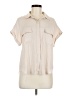 Evereve 100% Polyester Tan Short Sleeve Blouse Size M - photo 1