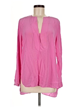 Bcbgmaxazria Long Sleeve Silk Top