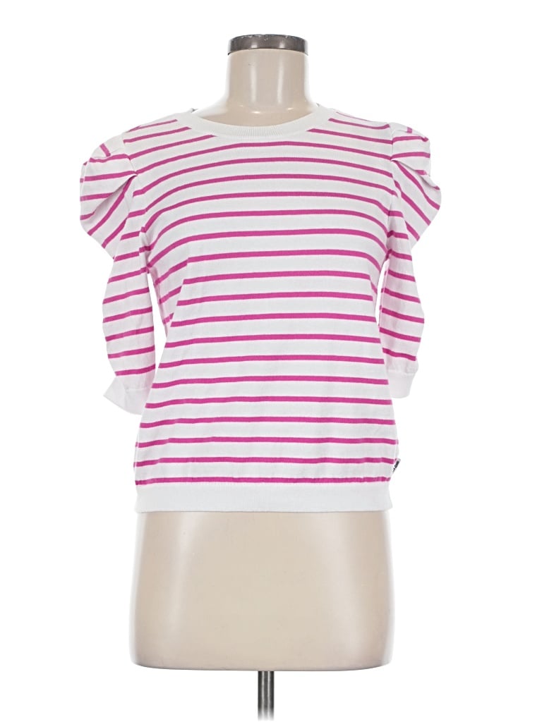 Pre-owned Dkny Jeans Short Sleeve Top In Pink