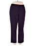 Susan Graver Solid Purple Casual Pants Size L - photo 1
