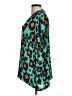 CAbi 100% Polyester Animal Print Teal Short Sleeve Blouse Size M - photo 5