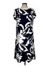 Chico's Graphic Blue Casual Dress Size L - photo 1