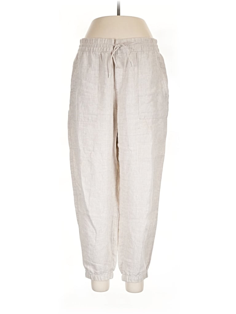 Pre-owned Athleta Linen Pants In Ivory