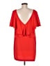 Zara Basic Solid Red Casual Dress Size M - photo 2