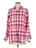 Isabella Sinclair 100% Cotton Checkered-gingham Pink Long Sleeve Button-Down Shirt Size M - photo 1