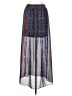 Maurices 100% Polyester Print Blue Casual Skirt Size S - photo 2