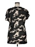 I.ner 100% Polyester Camo Black Short Sleeve Top Size 1X - photo 2