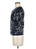 Garnet Hill 100% Merino Paisley Blue Wool Sweater Size M - photo 5