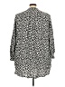 H&M 100% Viscose Polka Dots Silver 3/4 Sleeve Blouse Size XXL - photo 2