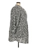 H&M 100% Viscose Polka Dots Silver 3/4 Sleeve Blouse Size XXL - photo 4