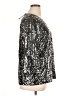 Chico's Metallic Silver 3/4 Sleeve Blouse Size XL (3) - photo 4