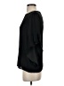 Naked Zebra 100% Polyester Black 3/4 Sleeve Top Size S - photo 5