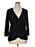 August Silk Black Cardigan Size 1X - photo 1