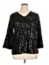 Chico's Black 3/4 Sleeve Top Size XL (3) - photo 1