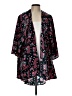 Lularoe 100% Polyester Black Kimono Size L - photo 1
