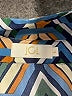 JCL 100% Polyester Argyle Blue Long Sleeve Blouse Size L - photo 7