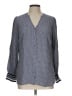 Talbots 100% Viscose Polka Dots Blue Long Sleeve Blouse Size L - photo 1