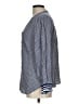 Talbots 100% Viscose Polka Dots Blue Long Sleeve Blouse Size L - photo 5