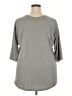 Torrid Gray 3/4 Sleeve Top Size 3X Plus (3) - photo 2