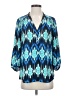 Banana Republic 100% Polyester Blue 3/4 Sleeve Blouse Size S - photo 1