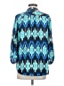 Banana Republic 100% Polyester Blue 3/4 Sleeve Blouse Size S - photo 2