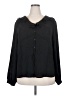 Emma James 100% Polyester Black Long Sleeve Blouse Size 20 - photo 1