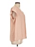 DR2 100% Polyester Pink Short Sleeve Blouse Size L - photo 4