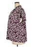 Kasper Print Burgundy Short Sleeve Blouse Size 3X - photo 5