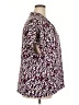Kasper Print Burgundy Short Sleeve Blouse Size 3X - photo 4