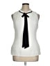 DKNY 100% Polyester Ivory White Sleeveless Blouse Size XL - photo 1