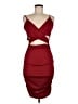 Shein Burgundy Cocktail Dress Size 6 - photo 1