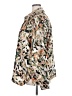Entro 100% Polyester Print Ivory Long Sleeve Blouse Size 2X - photo 5